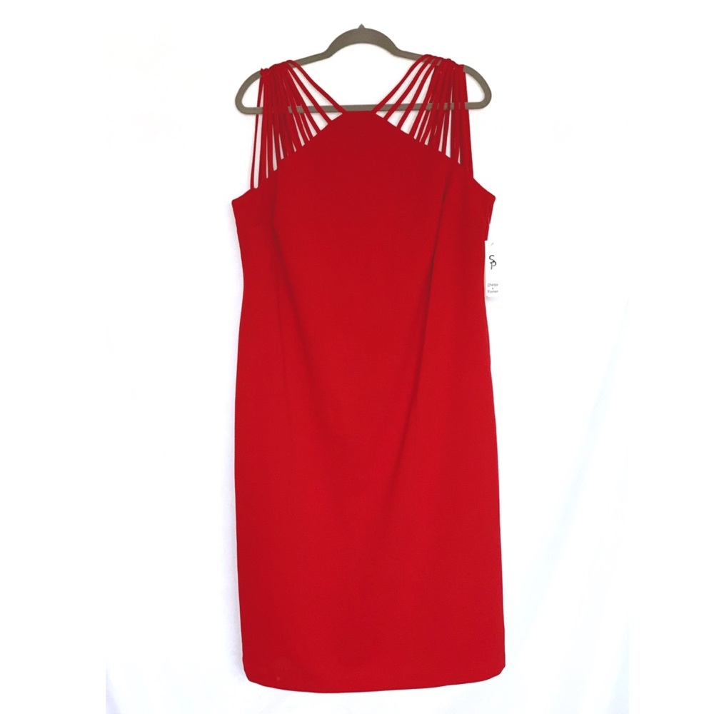 Red evening dress size 1X - Picture 2 of 6